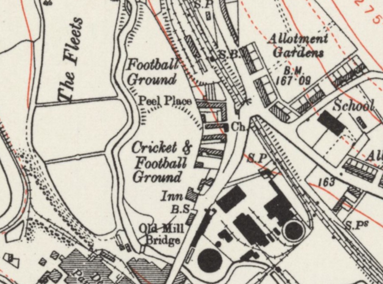 Barnsley - Dearne Stadium : Map credit National Library of Scotland
